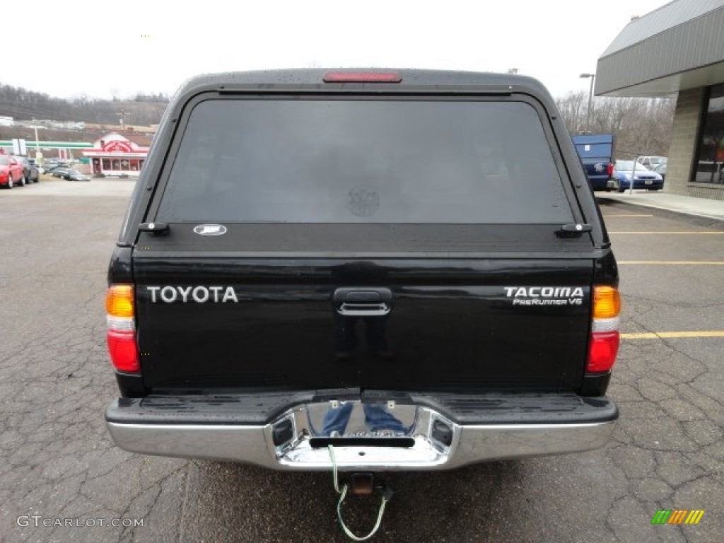2003 Tacoma V6 TRD PreRunner Double Cab - Black Sand Pearl / Charcoal photo #3