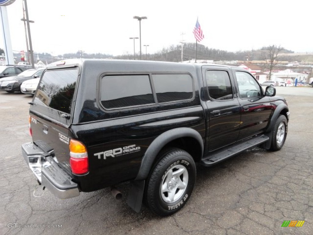 2003 Tacoma V6 TRD PreRunner Double Cab - Black Sand Pearl / Charcoal photo #4