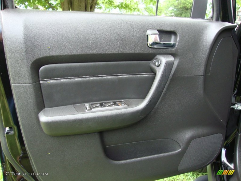 2006 Hummer H3 Standard H3 Model Ebony Black Door Panel Photo #61522676