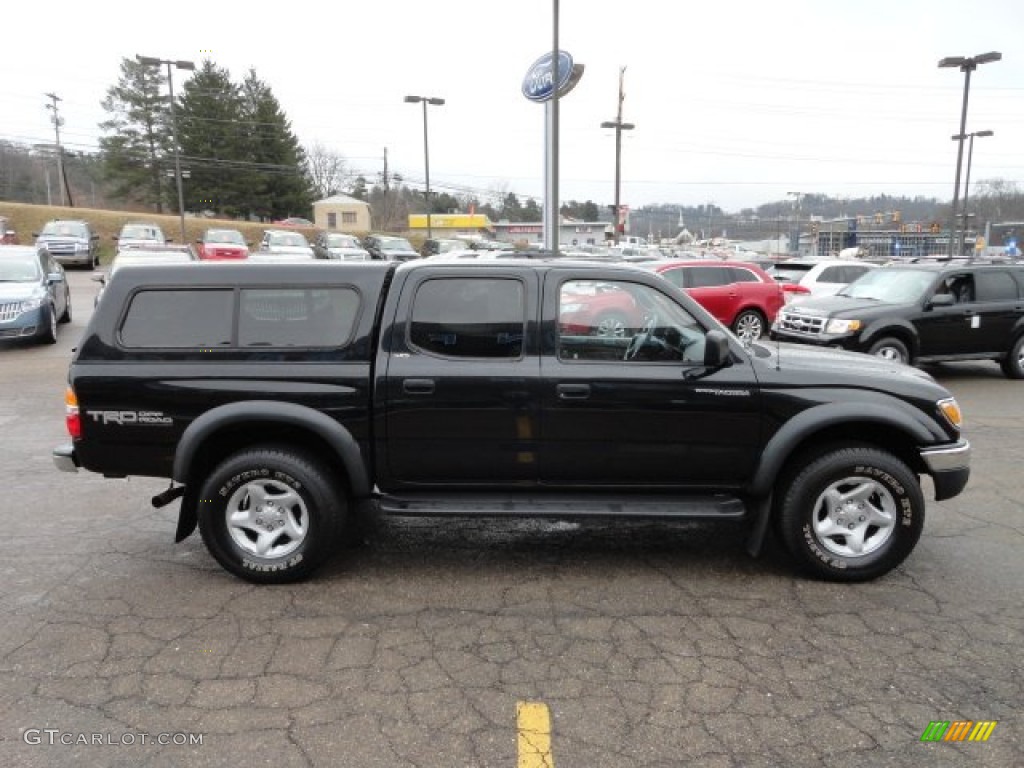 2003 Tacoma V6 TRD PreRunner Double Cab - Black Sand Pearl / Charcoal photo #5