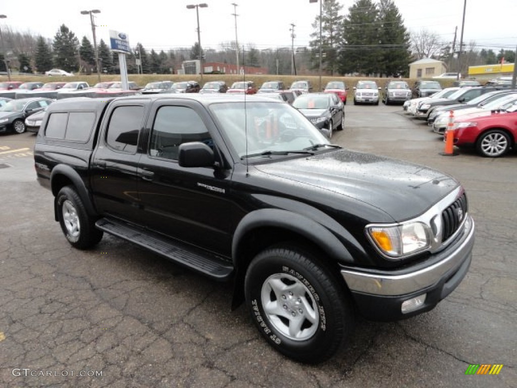 2003 Tacoma V6 TRD PreRunner Double Cab - Black Sand Pearl / Charcoal photo #6