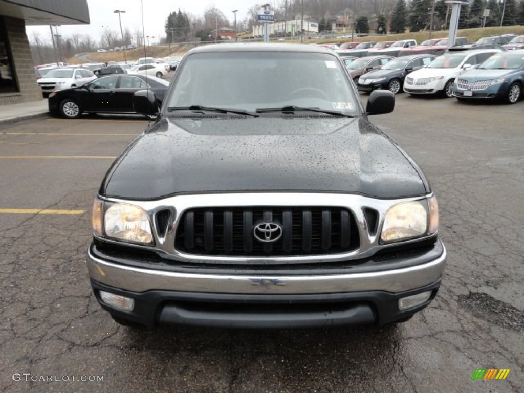 2003 Tacoma V6 TRD PreRunner Double Cab - Black Sand Pearl / Charcoal photo #7