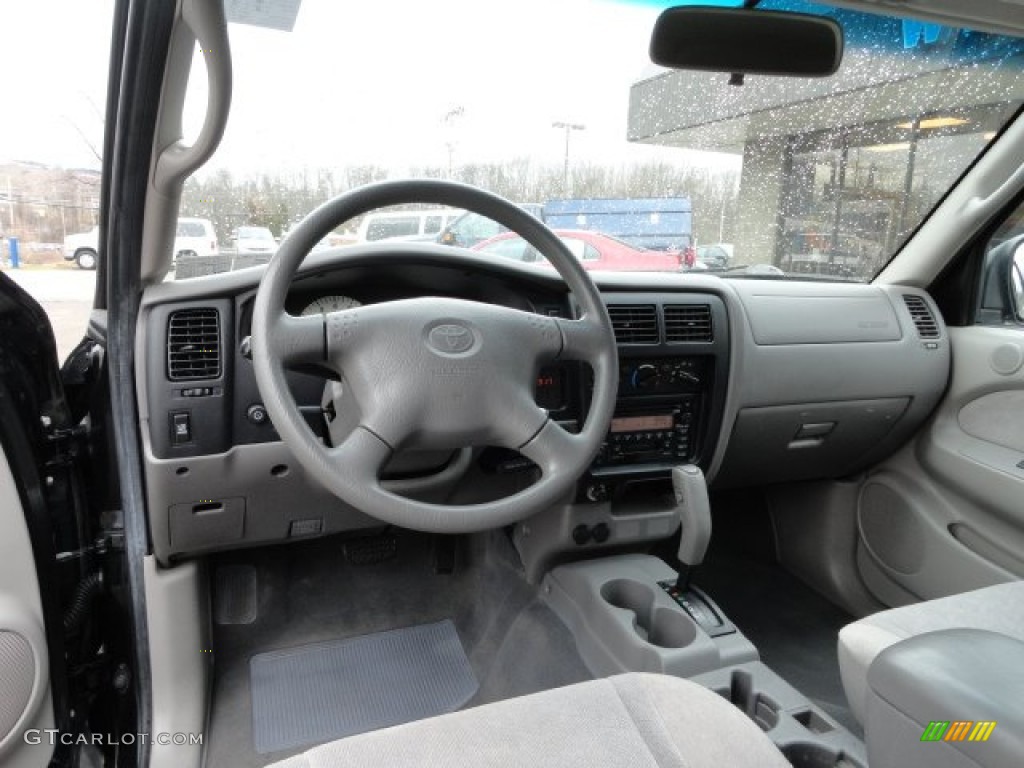 2003 Tacoma V6 TRD PreRunner Double Cab - Black Sand Pearl / Charcoal photo #12