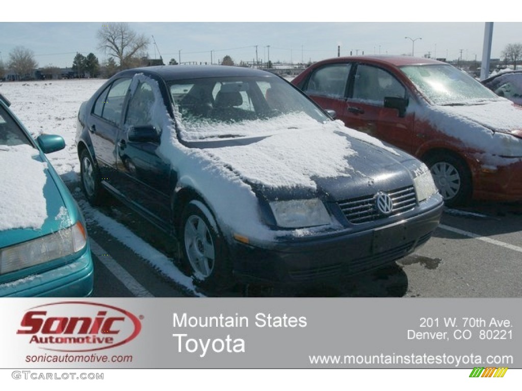 2002 Jetta GLS 1.8T Sedan - Blue Lagoon Metallic / Black photo #1