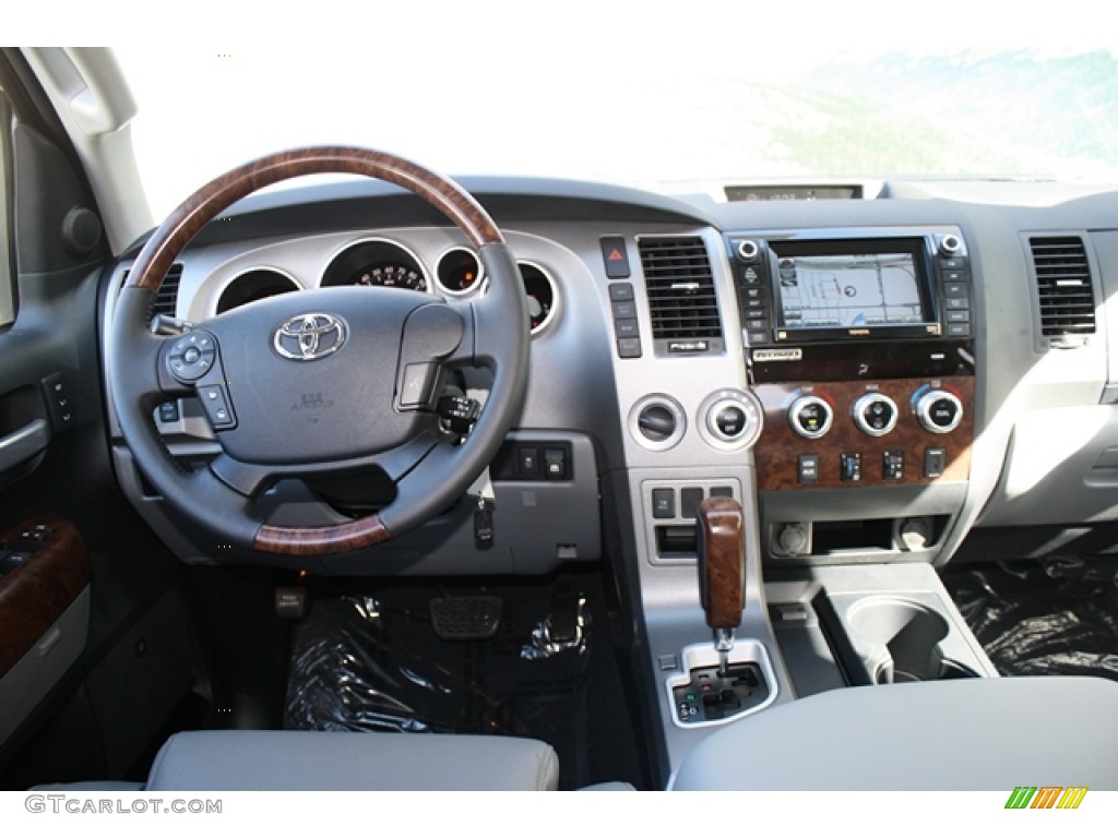 2012 Toyota Tundra Platinum CrewMax 4x4 Graphite Dashboard Photo #61523878