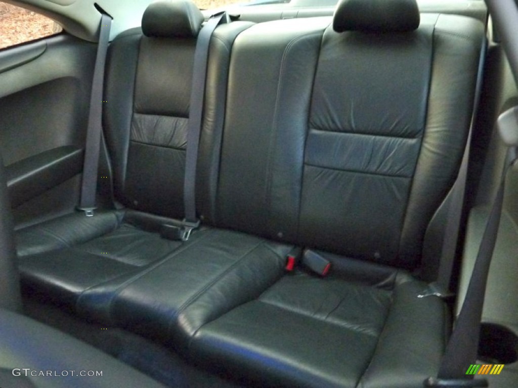 Black Interior 2005 Honda Accord EX V6 Coupe Photo #61523881