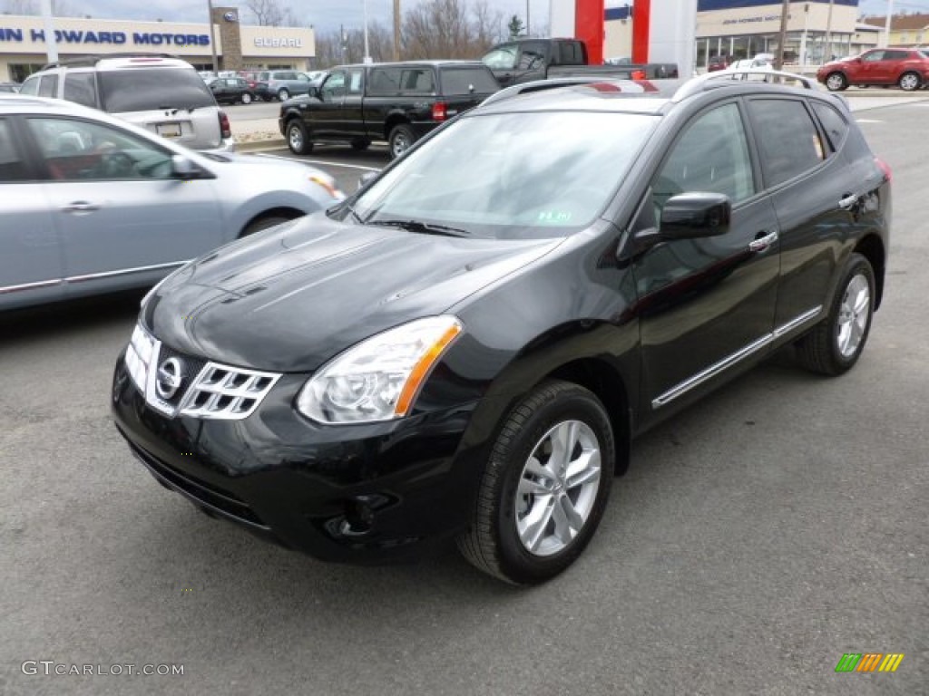 2012 Rogue SV AWD - Super Black / Black photo #3