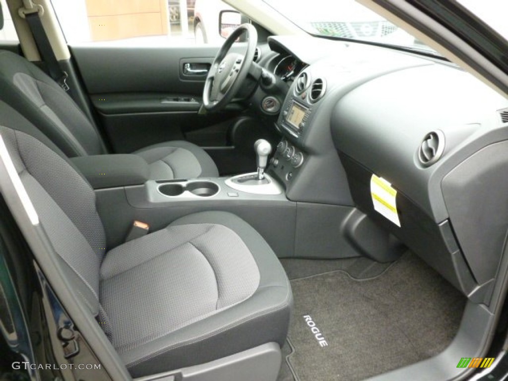 Black Interior 2012 Nissan Rogue SV AWD Photo #61525102