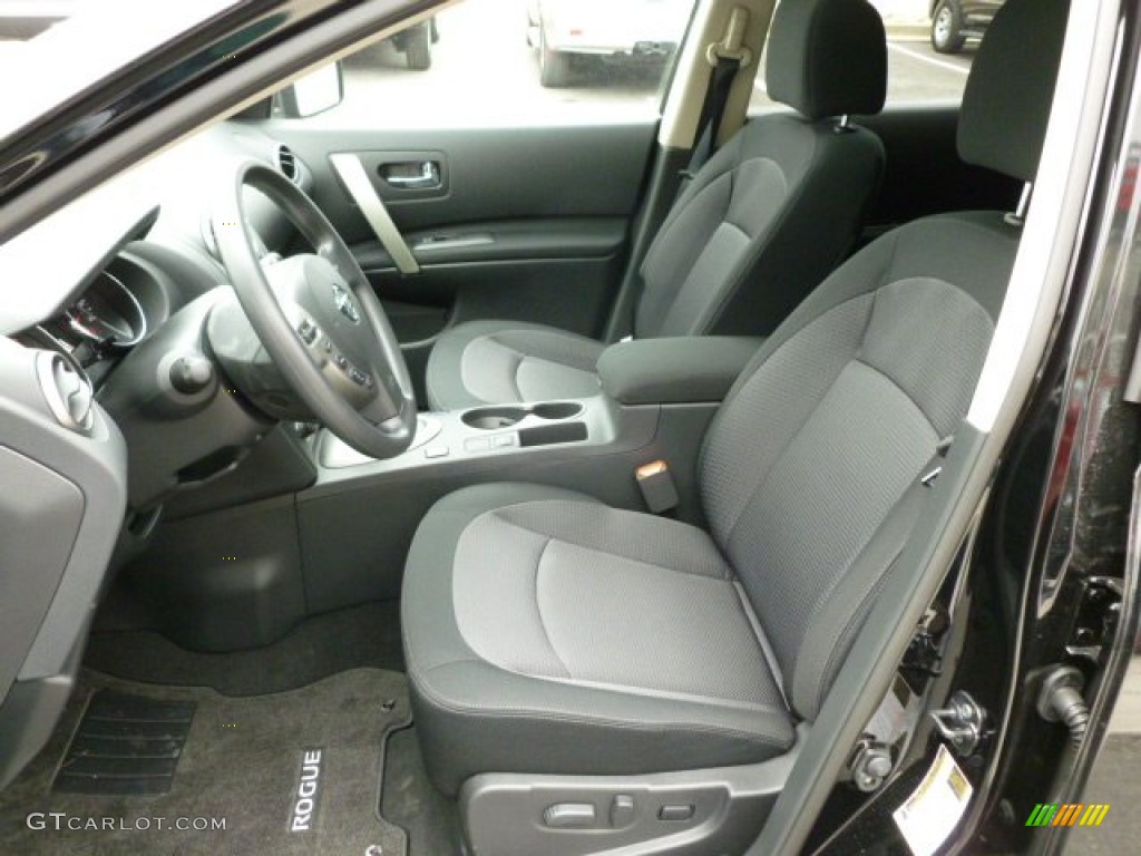 Black Interior 2012 Nissan Rogue SV AWD Photo #61525144