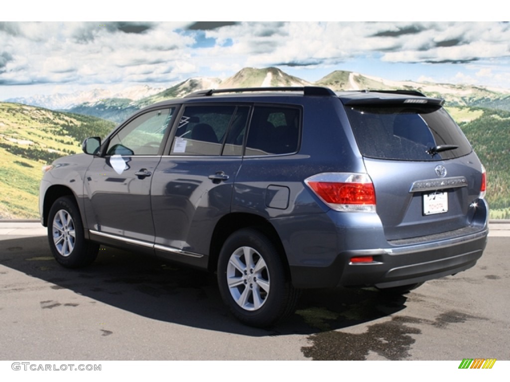 2012 Highlander V6 4WD - Shoreline Blue Pearl / Sand Beige photo #3