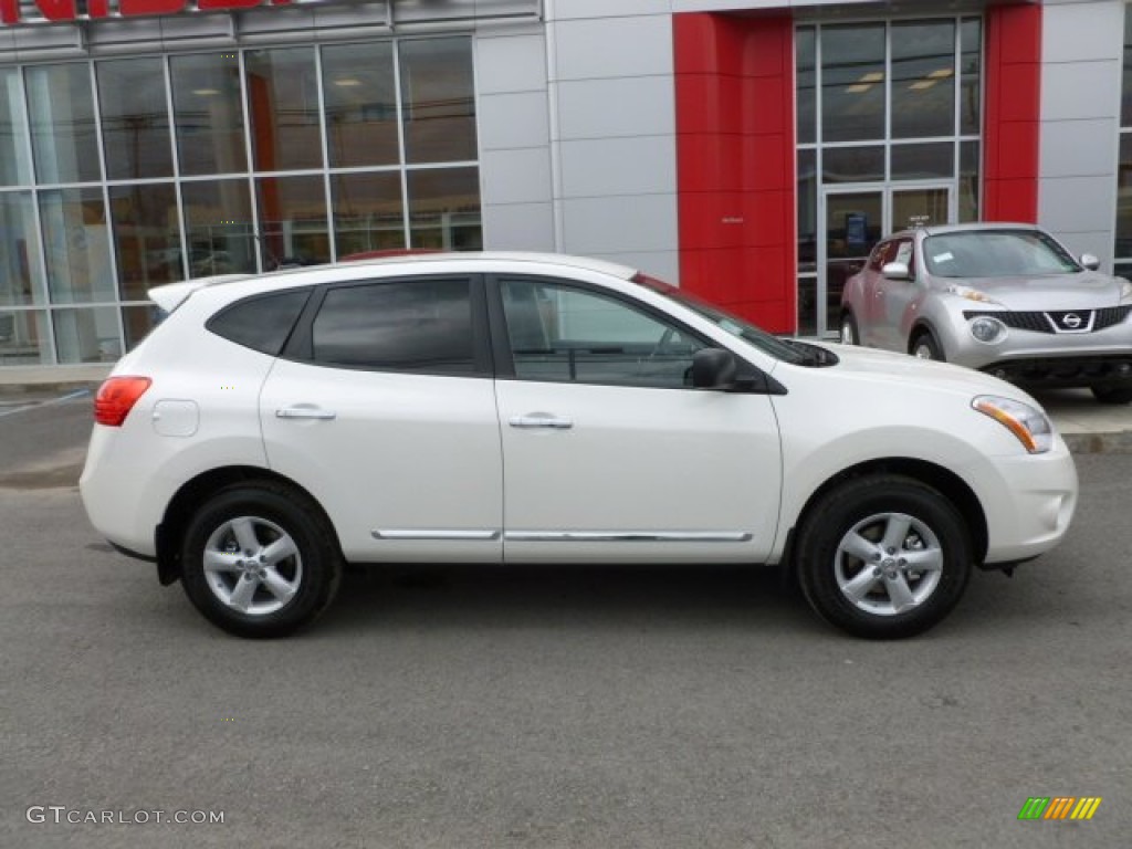 2012 Rogue S Special Edition AWD - Pearl White / Black photo #8