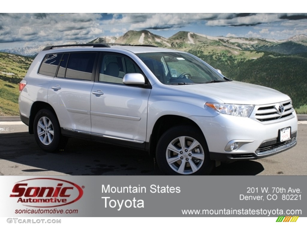 2012 Highlander V6 4WD - Classic Silver Metallic / Ash photo #1