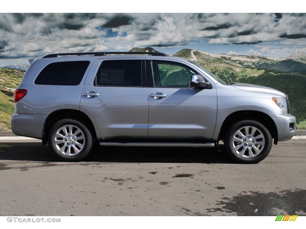 Silver Sky Metallic 2012 Toyota Sequoia Platinum 4WD Exterior Photo #61525732