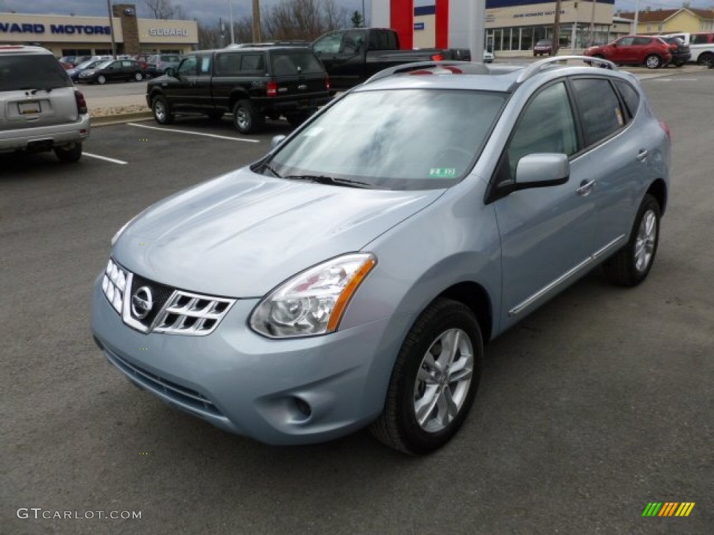 Frosted Steel 2012 Nissan Rogue SV AWD Exterior Photo #61525903