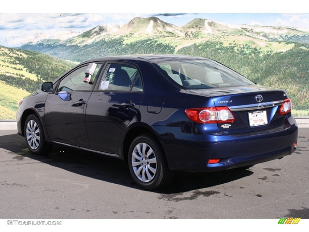 2012 Corolla LE - Nautical Blue Metallic / Ash photo #3