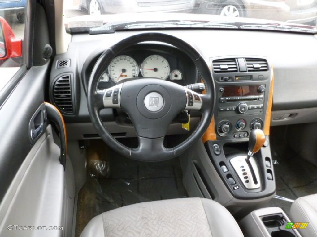 2006 Saturn VUE V6 AWD Gray Steering Wheel Photo #61527802