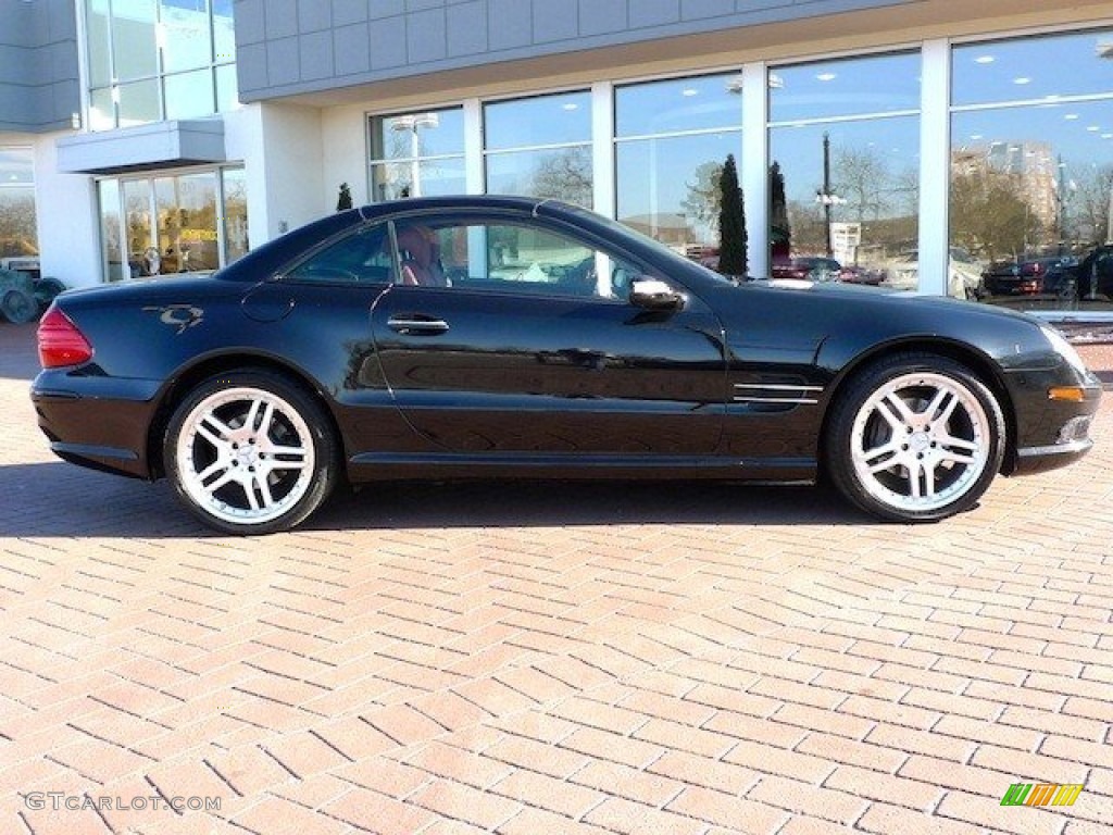 Black 2005 Mercedes-Benz SL 500 Roadster Exterior Photo #61527958