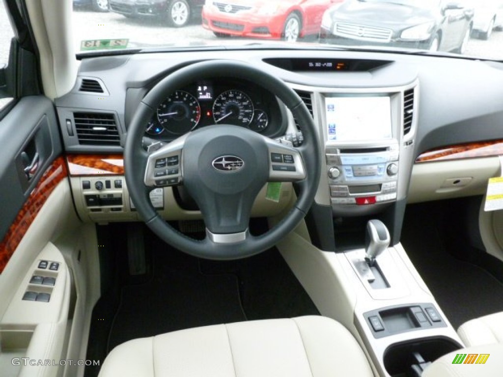 2012 Subaru Outback 3.6R Limited Warm Ivory Dashboard Photo #61528327