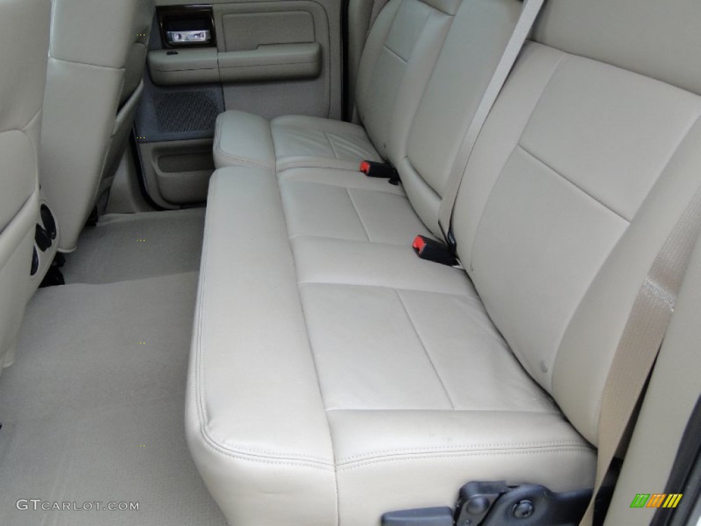 2008 F150 Lariat SuperCrew - Oxford White / Tan photo #27