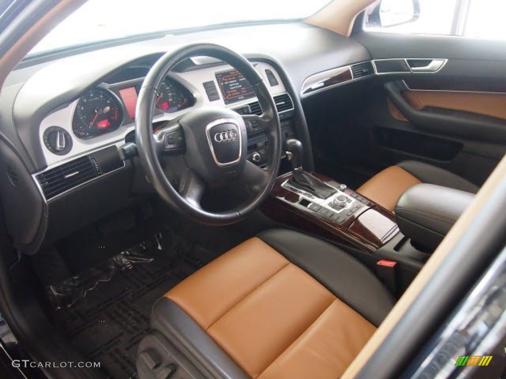 Amaretto/Black Interior 2009 Audi A6 3.0T quattro Sedan Photo #61530549