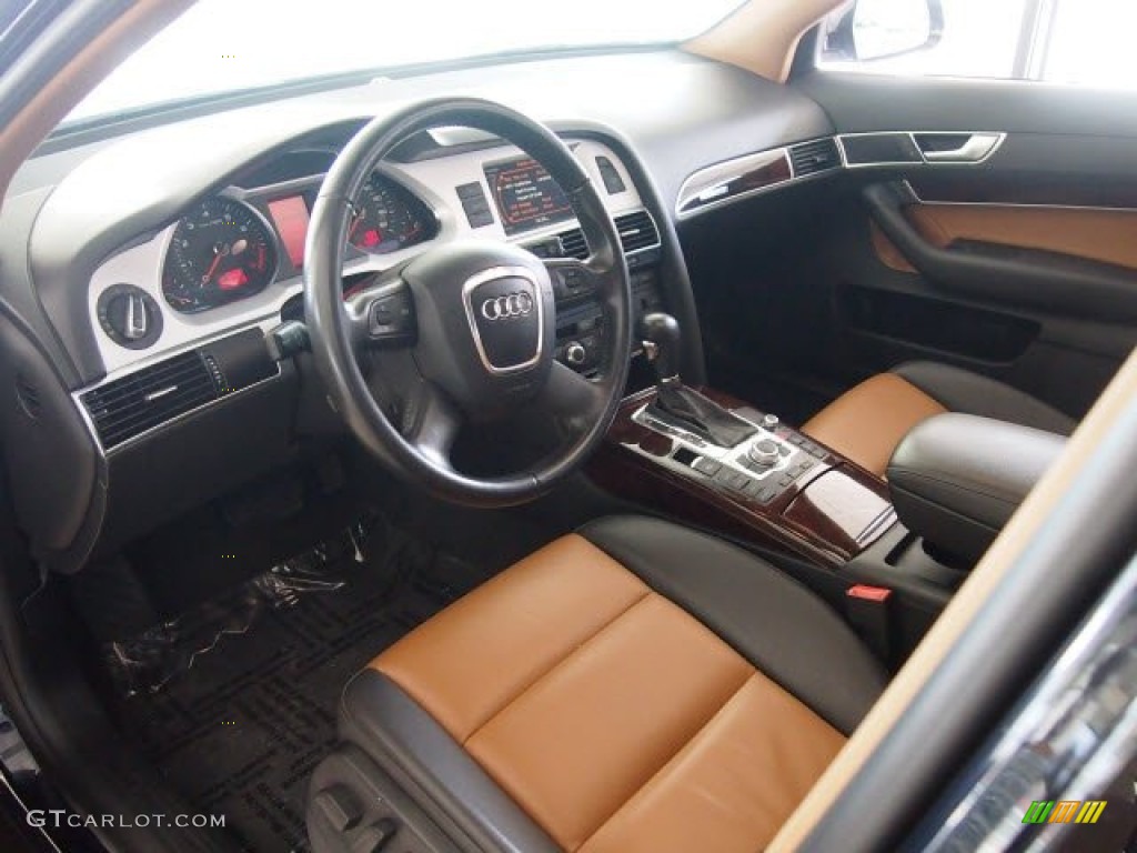 Amaretto Black Interior 2009 Audi A6 3 0t Quattro Sedan