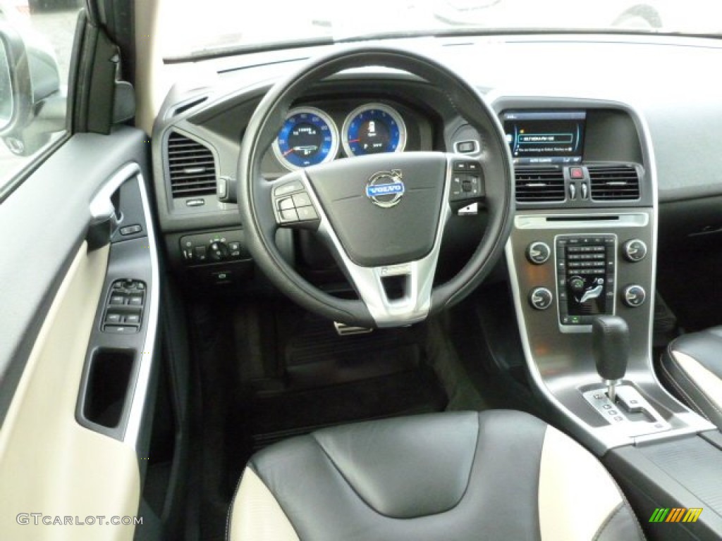 2011 Volvo XC60 T6 AWD R-Design R Design Off Black/Beige Inlay Dashboard Photo #61534399