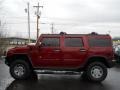 2005 Red Metallic Hummer H2 SUV  photo #24