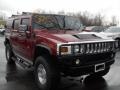 2005 Red Metallic Hummer H2 SUV  photo #28