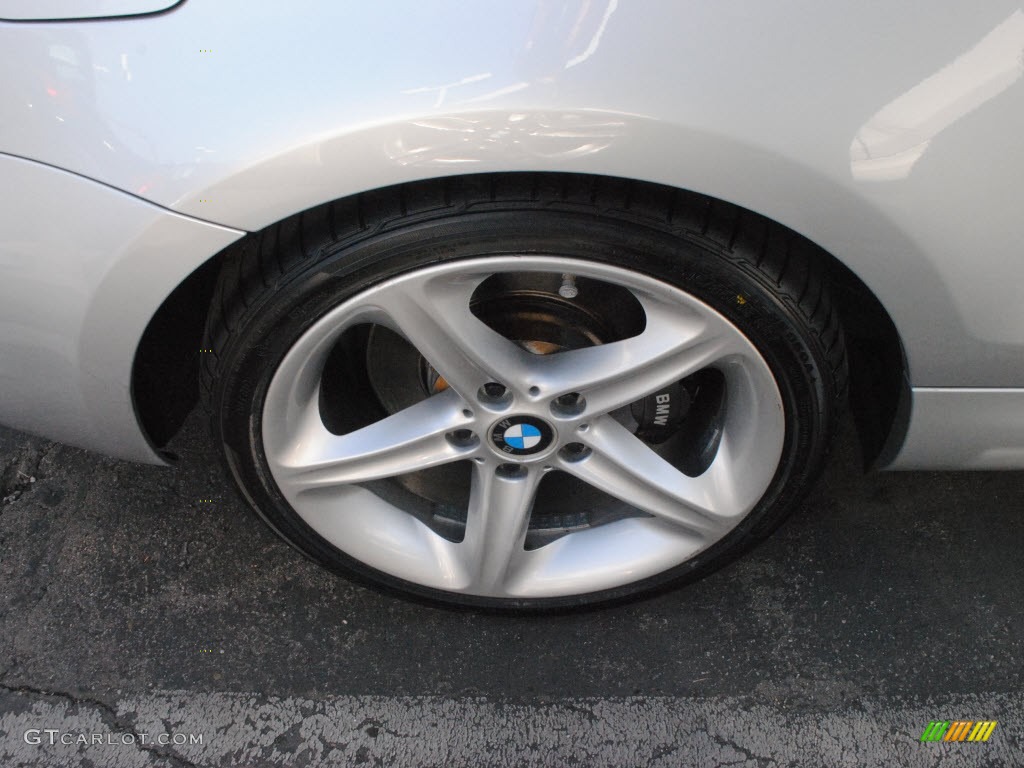 2008 1 Series 135i Convertible - Titanium Silver Metallic / Black photo #7