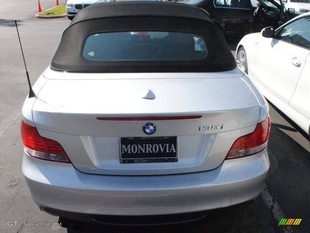 2008 1 Series 135i Convertible - Titanium Silver Metallic / Black photo #8