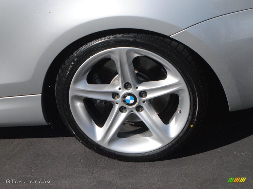 2008 1 Series 135i Convertible - Titanium Silver Metallic / Black photo #11