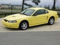 2003 Zinc Yellow Ford Mustang V6 Coupe  photo #9