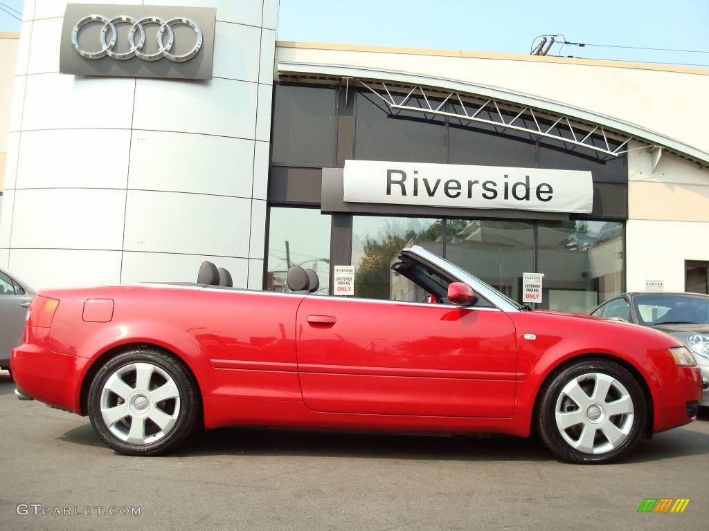 2006 A4 3.0 quattro Cabriolet - Amulet Red / Ebony photo #3