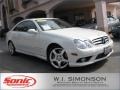 2009 Arctic White Mercedes-Benz CLK 350 Coupe  photo #1