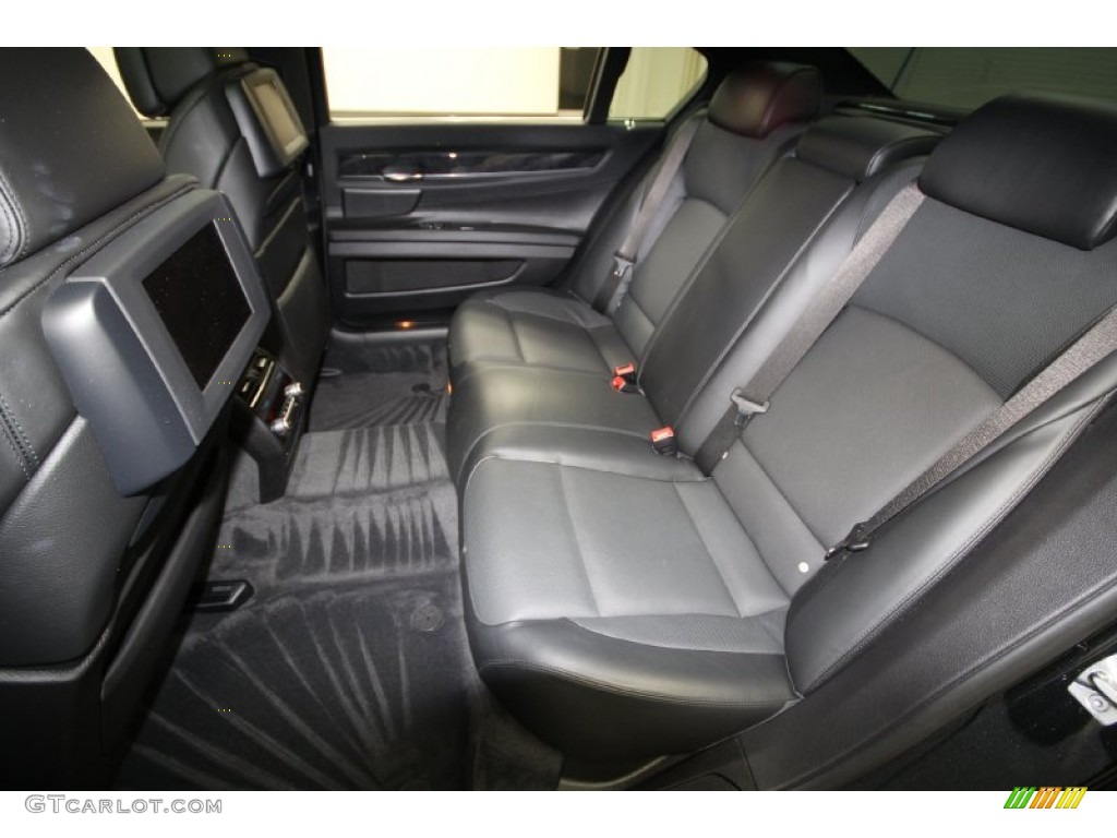 Black Nappa Leather Interior 2010 BMW 7 Series 750Li Sedan Photo #61538594