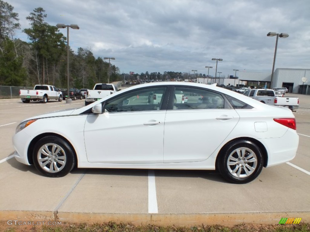 Pearl White 2011 Hyundai Sonata GLS Exterior Photo #61539446