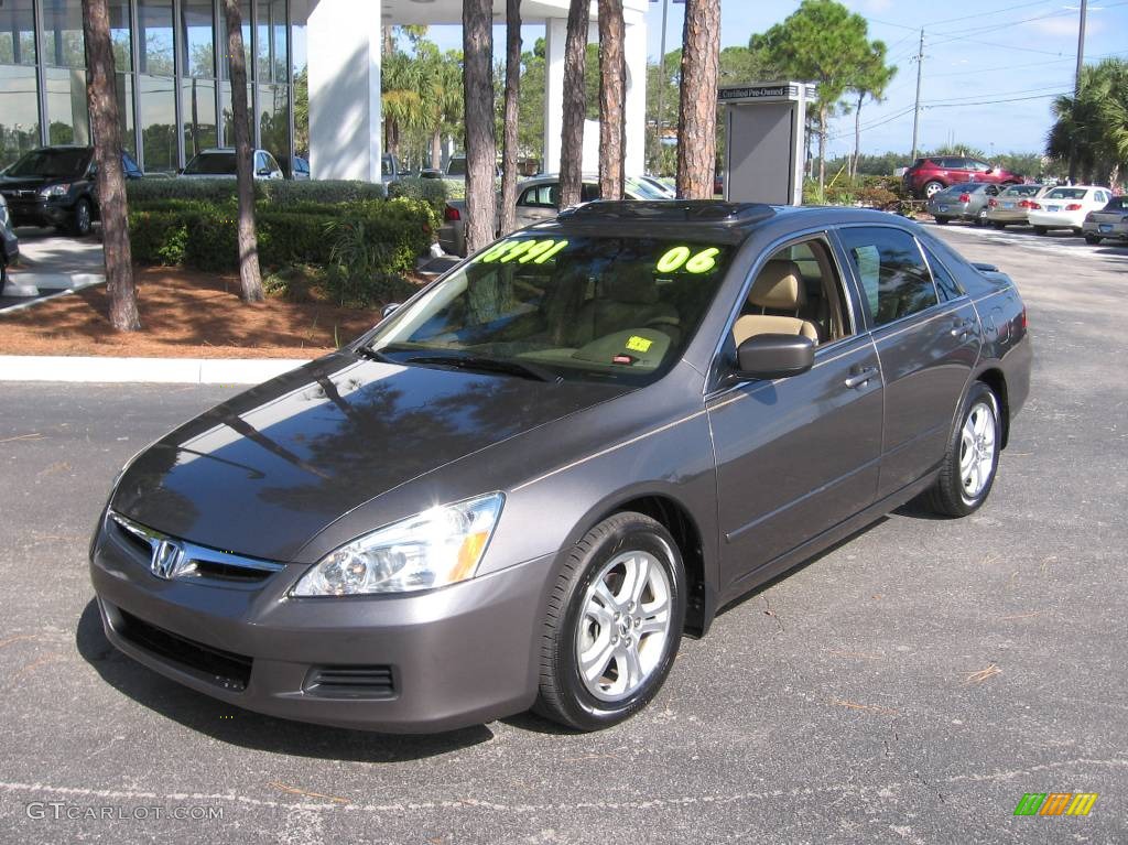 2006 Accord EX-L Sedan - Carbon Bronze Pearl / Ivory photo #4