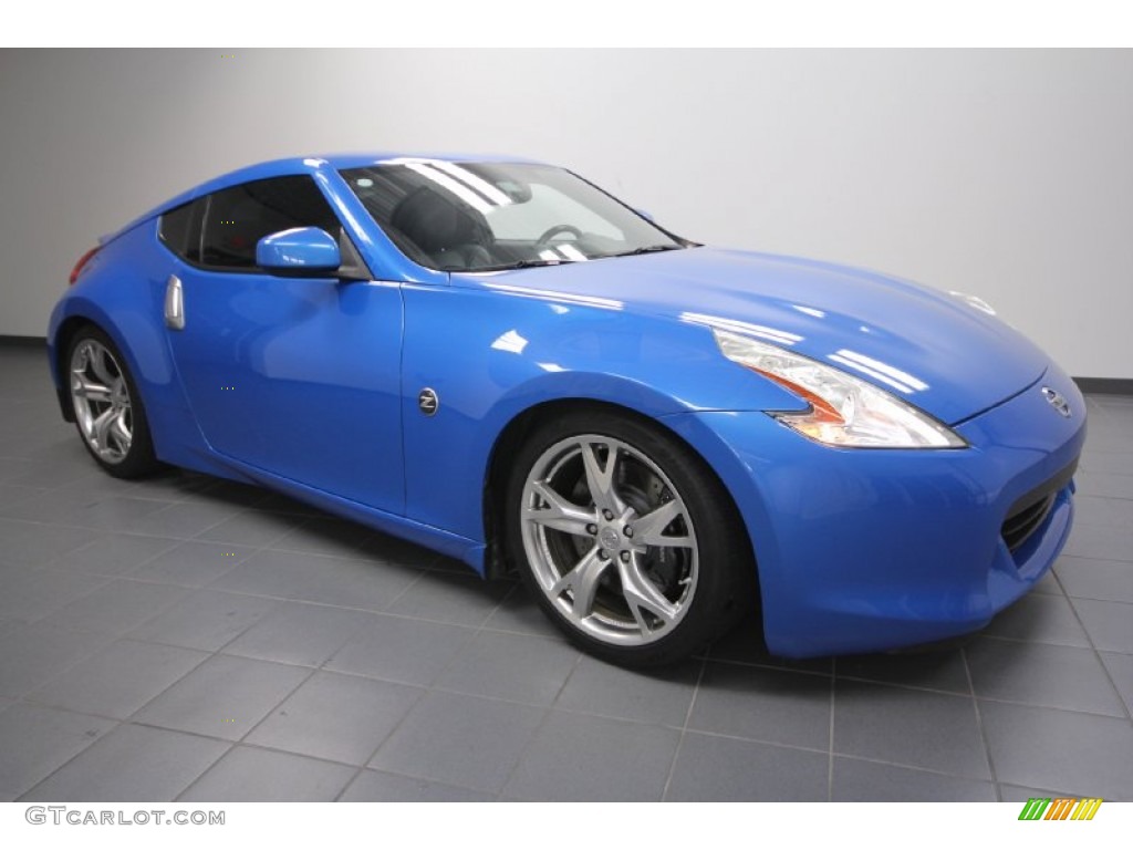 2009 370Z Sport Touring Coupe - Monterey Blue / Black Leather photo #1