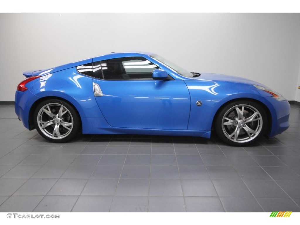2009 370Z Sport Touring Coupe - Monterey Blue / Black Leather photo #7