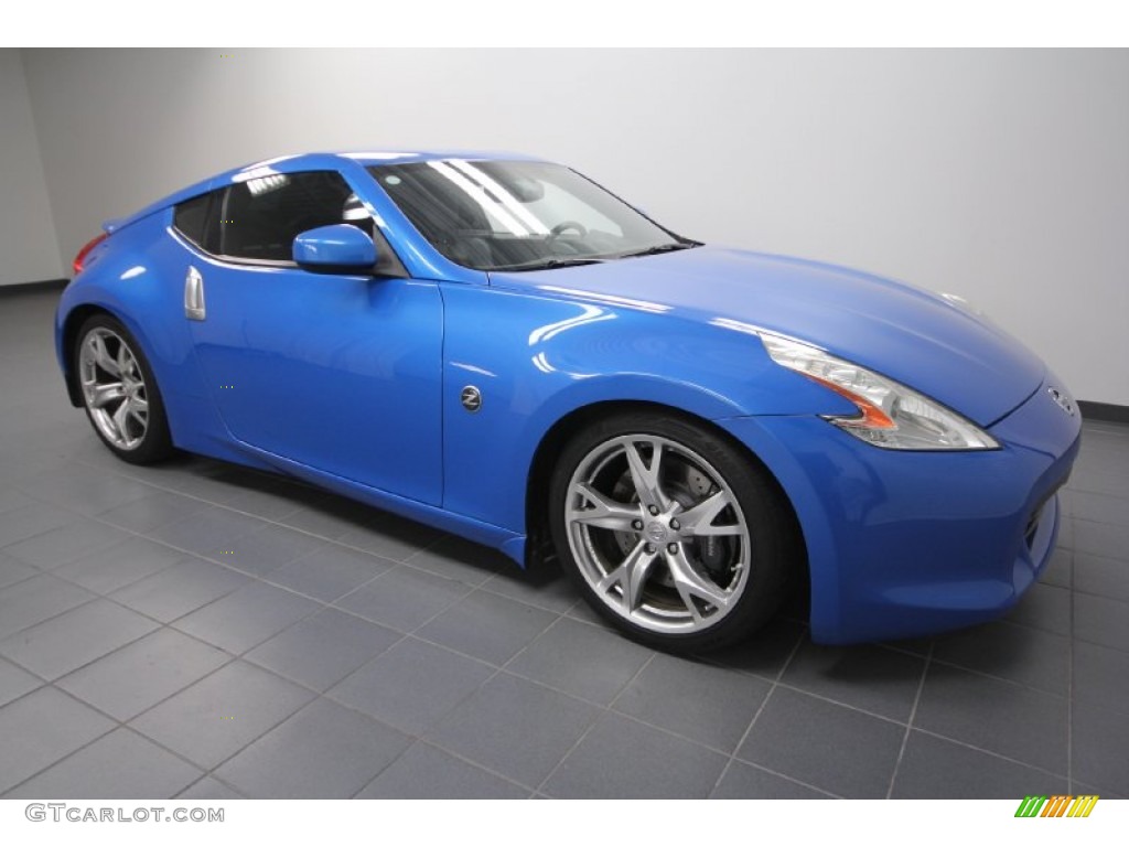 2009 370Z Sport Touring Coupe - Monterey Blue / Black Leather photo #8