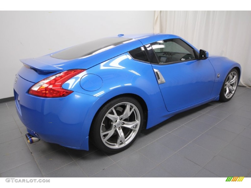 2009 370Z Sport Touring Coupe - Monterey Blue / Black Leather photo #13