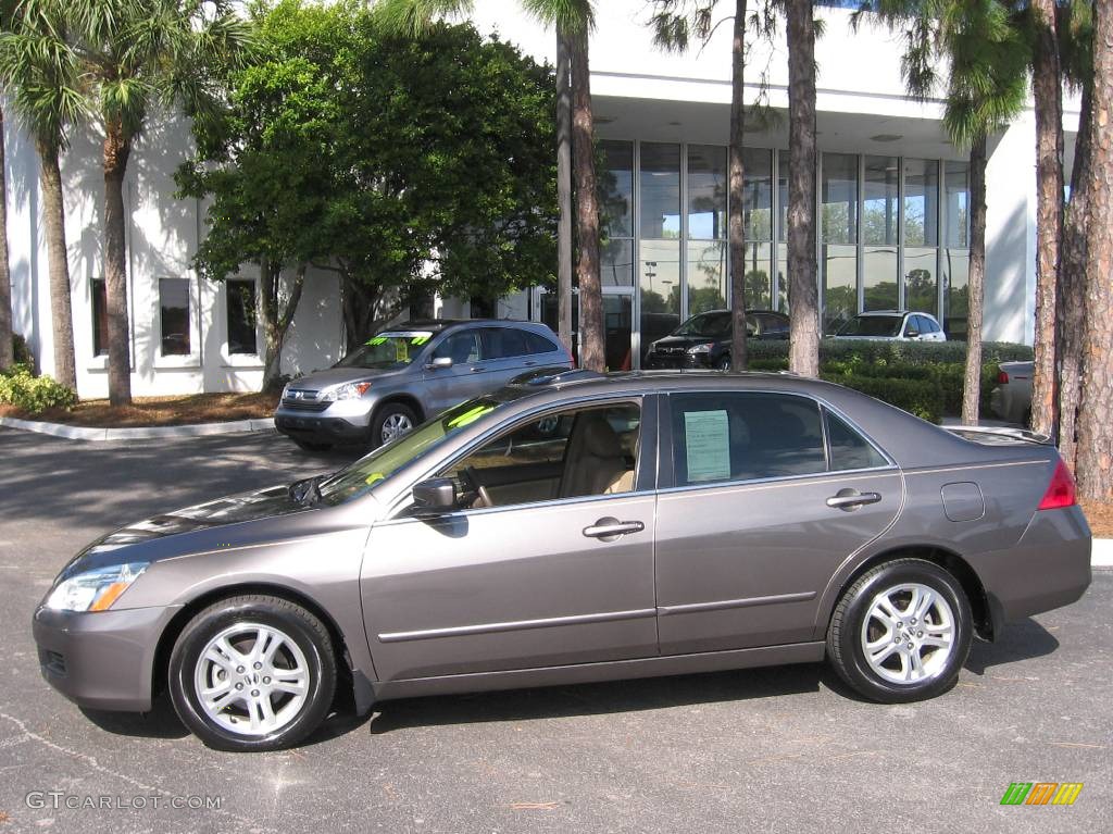 2006 Accord EX-L Sedan - Carbon Bronze Pearl / Ivory photo #5