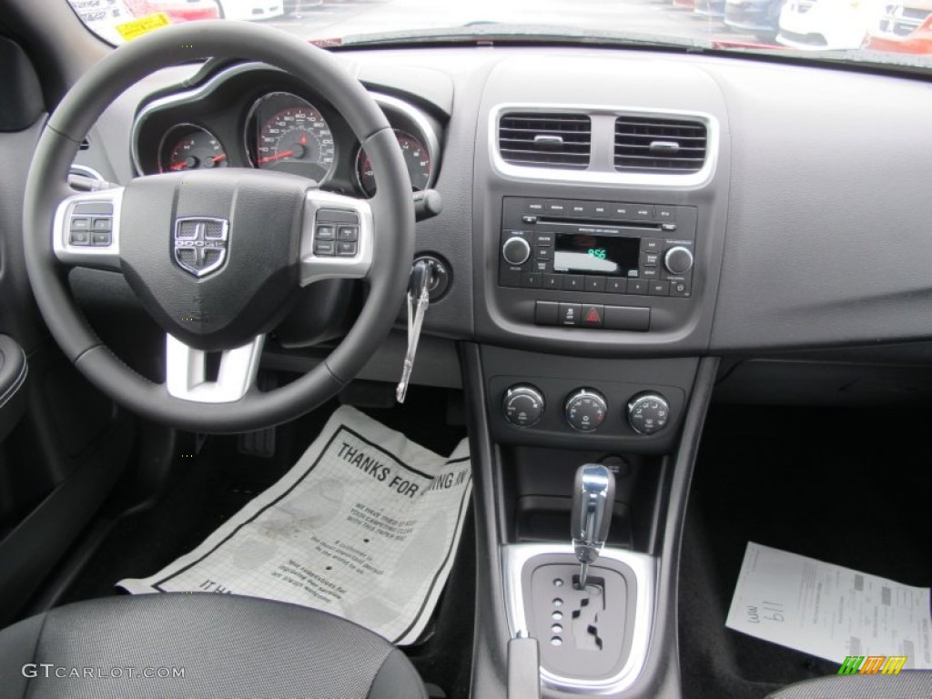 2012 Dodge Avenger SXT Black Dashboard Photo #61540844