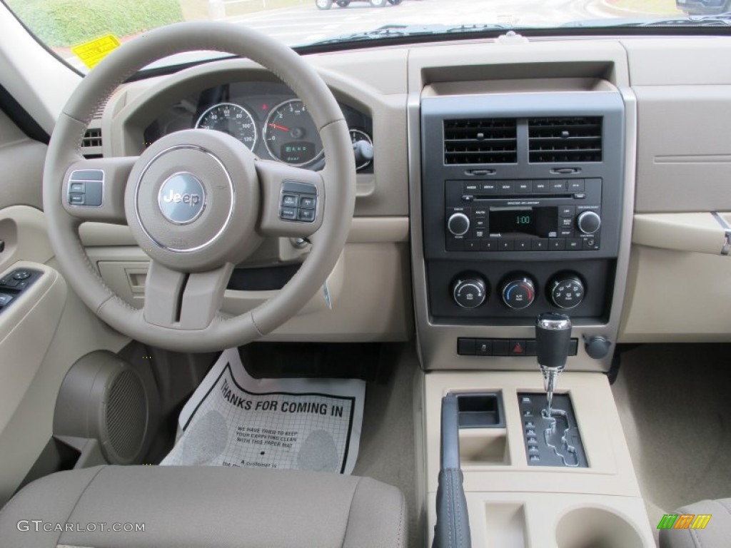 2012 Jeep Liberty Sport Pastel Pebble Beige Dashboard Photo #61541756