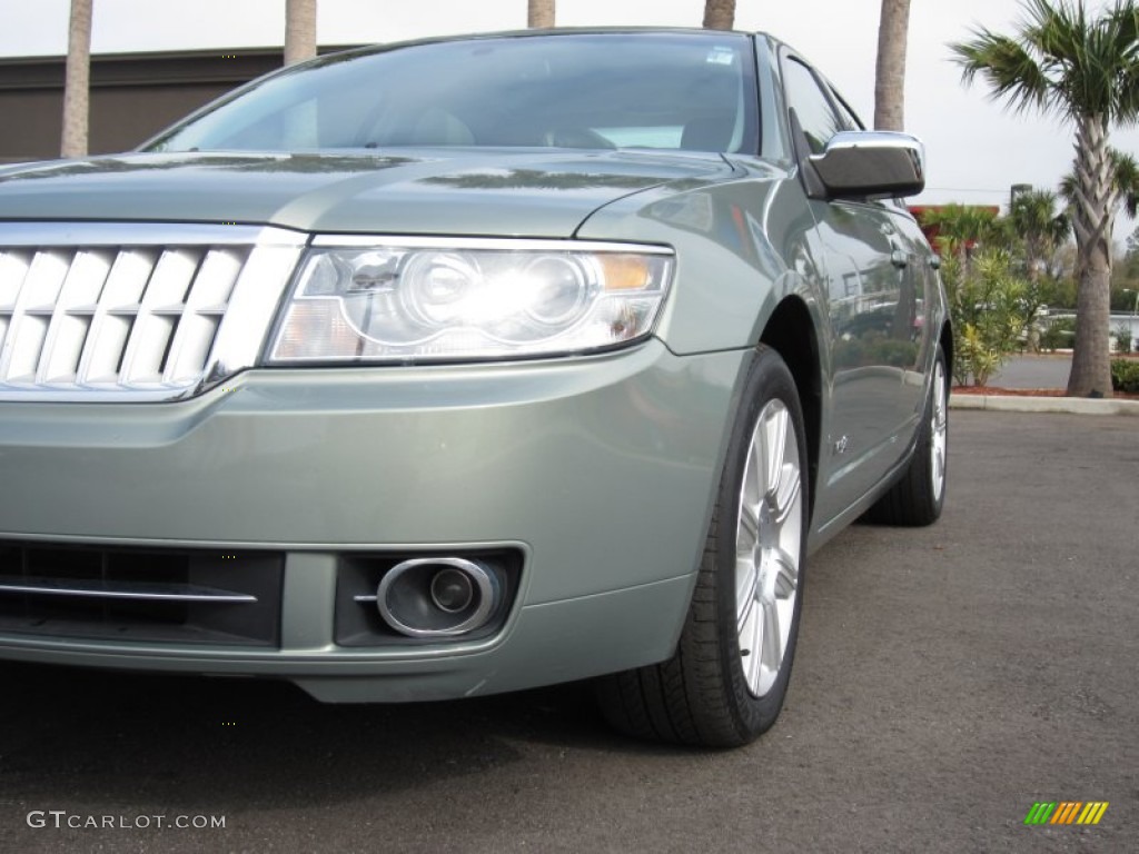 2008 MKZ Sedan - Moss Green Metallic / Light Stone photo #9