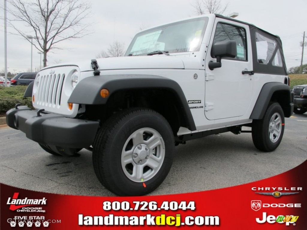 2012 Wrangler Sport 4x4 - Bright White / Black photo #1