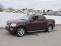 Dark Cherry Metallic 2007 Ford Explorer Sport Trac Limited 4x4 Exterior