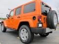 2012 Crush Orange Jeep Wrangler Unlimited Sahara 4x4  photo #2