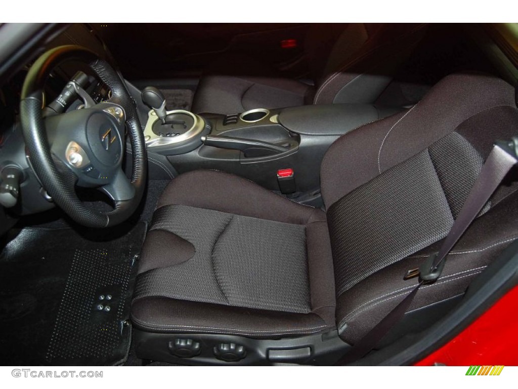Black Leather Interior 2010 Nissan 370Z Sport Coupe Photo #61543907