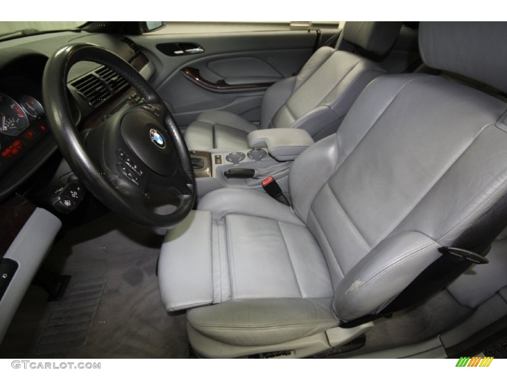 2002 3 Series 330i Convertible - Titanium Silver Metallic / Grey photo #3